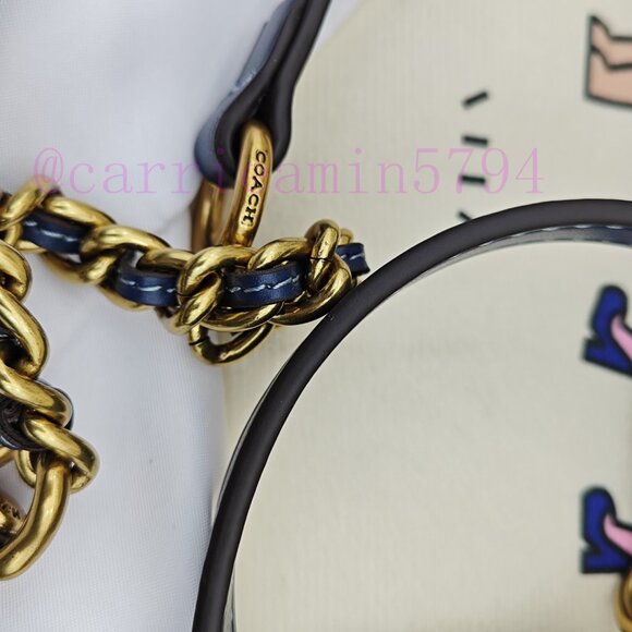 Coach denim blue TIMES SQUARE QUILT TABBY SHOULDER BAG - Picture 10 of 10